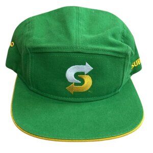 Vintage 90s Subway Green Trucker Hat Snapback Hat Baseball Cap